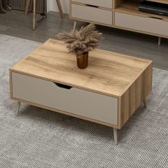 Elina Ayaklı Orta Sehpa - Dore/Kumtaşı