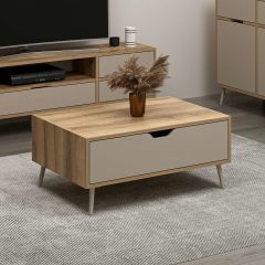 Elina Ayaklı Orta Sehpa - Dore/Kumtaşı