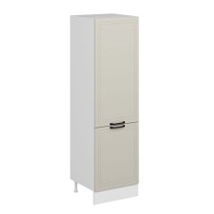 Alvinka Mutfak Modül Mbr_A 60-H210Cm Boy Dolabı Beyaz Kumtaşı