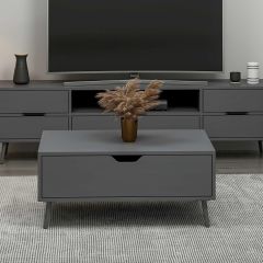 Elina Ayaklı Orta Sehpa - Antrasit/Antrasit