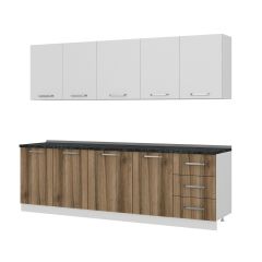 Minar 260 Cm Mutfak Dolabı Beyaz Dore 260-D2