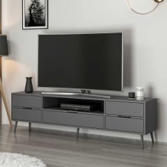 Elina Ayaklı Tv Ünitesi - Antrasit/Antrasit
