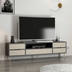 Elina Ayaklı Tv Ünitesi - Antrasit/Kumtaşı