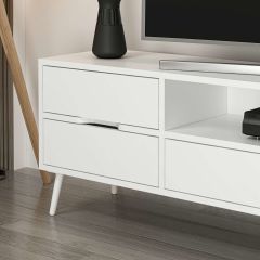 Elina Ayaklı Tv Ünitesi - Beyaz/Beyaz