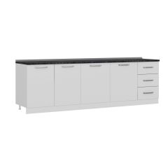 Minar 270 Cm Mutfak Dolabı Beyaz 270-B2-Alt Modül