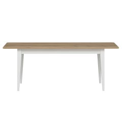 Elina Açılır Yemek Masası - Dore/Beyaz