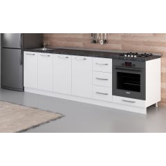 Minar 270 Cm Mutfak Dolabı Beyaz 270-B6-Alt Modül