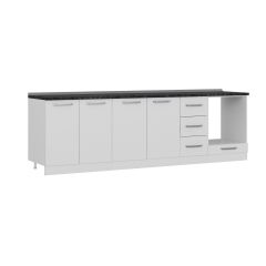 Minar 270 Cm Mutfak Dolabı Beyaz 270-B6-Alt Modül