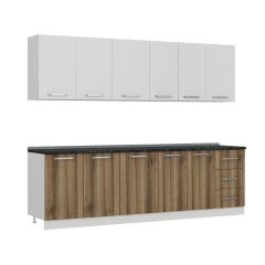 Minar 265 Cm Mutfak Dolabı Beyaz Dore 265-D1