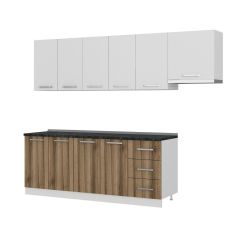 Minar 265 Cm Mutfak Dolabı Beyaz Dore 265-D4