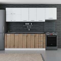 Minar 265 Cm Mutfak Dolabı Beyaz Dore 265-D7