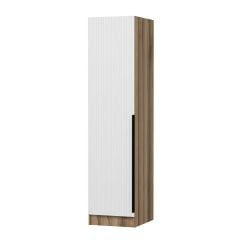 Minar Kale 1 Kapaklı Dolap Dore - Beyaz Çizgili Mebran