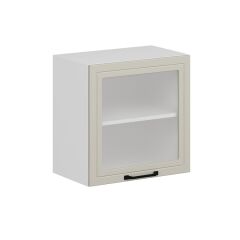 Alvinka Mutfak Modül Mbr_A Üst 1Dk1R 60-H60Cm Dolap Cam Beyaz Kumtaşı