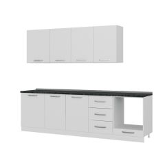 Minar 270 Cm Mutfak Dolabı Beyaz 270-B3