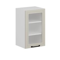 Alvinka Mutfak Modül Mbr_A Üst 1Dk2R 45-H72Cm Dolap Cam Beyaz Kumtaşı