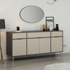 Elina Ayaklı Konsol Aynalı - Antrasit/Kumtaşı