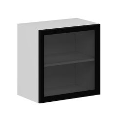 Alvinka Mutfak Modül Üst 1Dk1R 60-H60Cm Dolap Beyaz Alm Cam