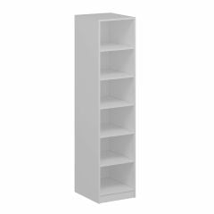 Minar Kale 1 Kapaklı Raflı Dolap Beyaz - Dore Plus