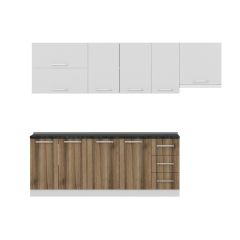 Minar 270 Cm Mutfak Dolabı Beyaz Dore 270-D7