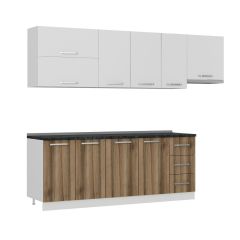 Minar 270 Cm Mutfak Dolabı Beyaz Dore 270-D7