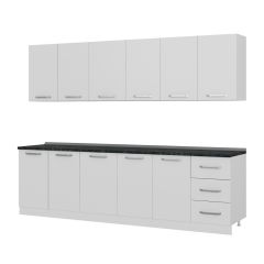 Minar 275 Cm Mutfak Dolabı Beyaz 275-B1