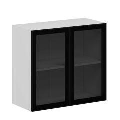 Alvinka Mutfak Modül Üst 2Dk1R 80-H72Cm Dolap Beyaz Alm Cam