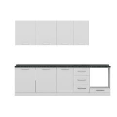 Minar 275 Cm Mutfak Dolabı Beyaz 275-B6