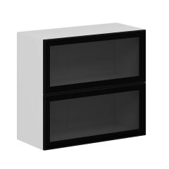 Alvinka Mutfak Modül Üst 2Yk1R 80-H72Cm Dolap Beyaz Alm Cam