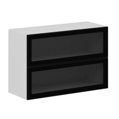 Alvinka Mutfak Modül Üst 2Yk1R 90-H60Cm Dolap Beyaz Alm Cam