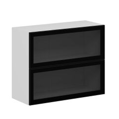 Alvinka Mutfak Modül Üst 2Yk1R 90-H72Cm Dolap Beyaz Alm Cam