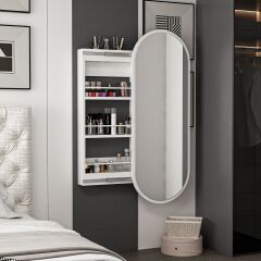 Dose Duvara Monte Makyaj Aynası - Beyaz