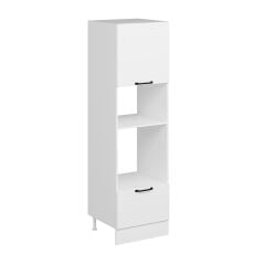 Alvinka Mutfak Modül Mbr_A 60-H210Cm Boy Ank Dolabı Beyaz Beyaz