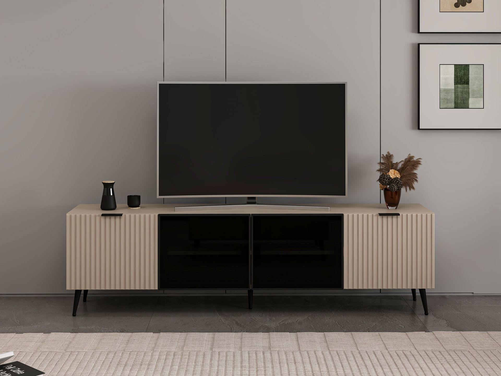 Plus Tv Ünitesi Cam Kapak