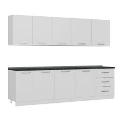 Minar 280 Cm Mutfak Dolabı Beyaz 280-B2