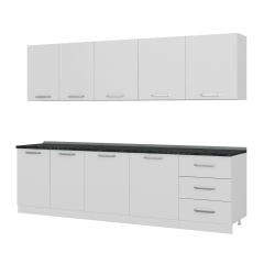 Minar 280 Cm Mutfak Dolabı Beyaz 280-B2