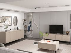 Minar Kale Pandora Set1 Tv + Orta Sehpa + Aynalı Konsol