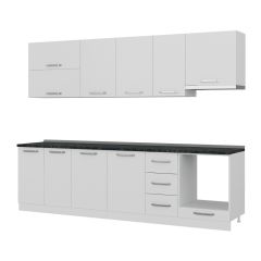 Minar 280 Cm Mutfak Dolabı Beyaz 280-B8