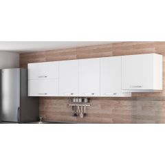 Minar 295 Cm Mutfak Dolabı Beyaz 295-B7-Üst Modül