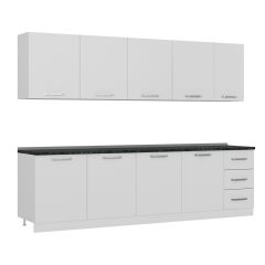 Minar 285 Cm Mutfak Dolabı Beyaz 285-B2