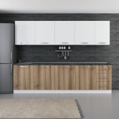 Minar 285 Cm Mutfak Dolabı Beyaz Dore 285-D2