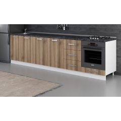 Minar 300 Cm Mutfak Dolabı Beyaz Dore 300-D4-Alt Modül