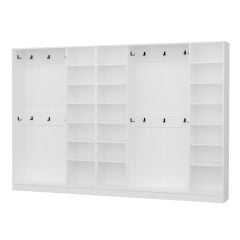 Minar Kale210 7 Kapaksız 3 Bölme Raf Portmanto Beyaz