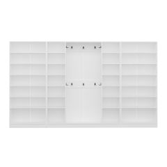 Minar Kale210 8 Kapaksız 6 Bölme Raf Portmanto Beyaz