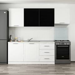 Minar 240 Cm Mbr C + Alm. Füme Cam Mutfak Dolabı Byz 240-Mcacb2