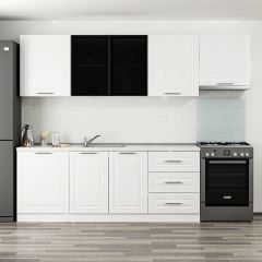 Minar 270 Cm Mbr C + Alm. Füme Cam Mutfak Dolabı Byz 270-Mcacb2