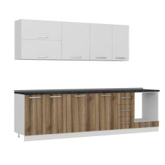 Minar 290 Cm Mutfak Dolabı Beyaz Dore 290-D6