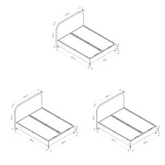 Elina Baza Başlık Ceviz Ayak - Pixel650