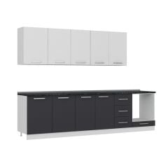 Minar 295 Cm Mutfak Dolabı Beyaz Antrasit 295-A3