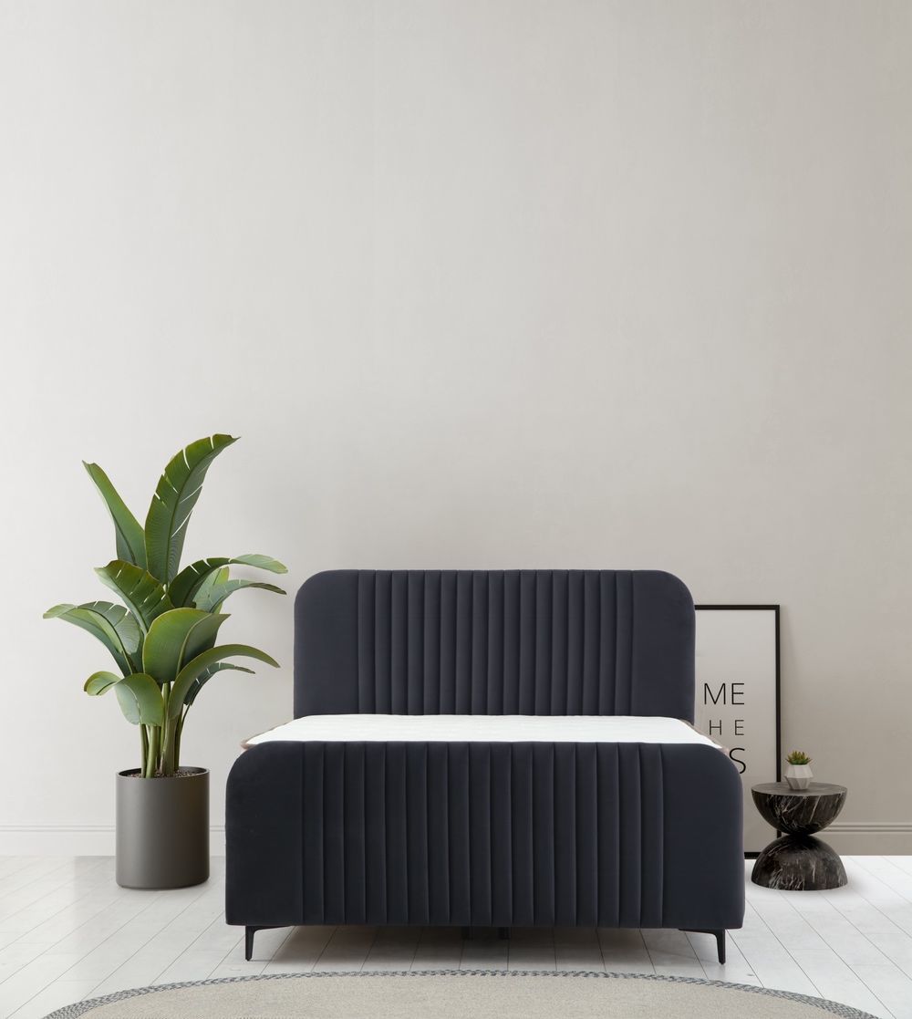 Line Baza Başlık Yatak Seti Siyah Ayak - Anka19