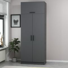 Minar Kale 2 Kapaklı Dolap Ve Yüklük Antrasit